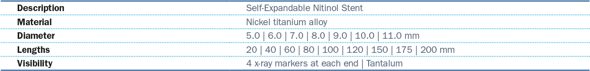 PS Technical Specifications - Stent